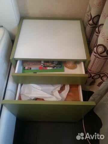 Тумбы прикроватные Ниволль от Икея б/у (2 шт.)