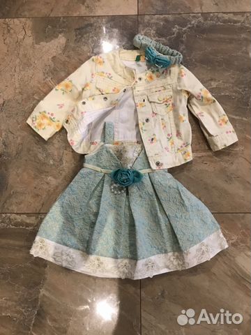 Платье+ джинсовая куртка(Benetton)