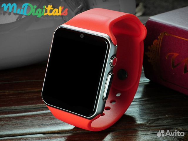 Умные часы телефон Smart Watch A1 Красные