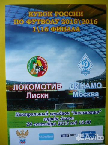 Локомотив Лиски-Динамо Москва.2015 вариант 3 Локомотив Лиски-Динамо Москва.2015 вариант 3