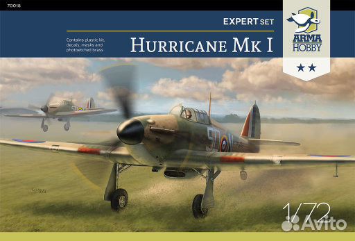 Сборная модель Arma Hobby 70019 Hurricane Mk.I