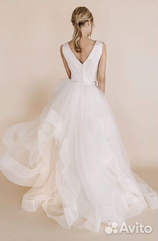 Свадебное вечернее платье кроп топ Vera Wang