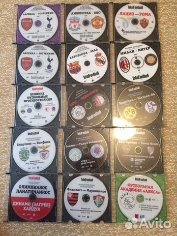 DVD диски из журнала Total Football DVD диски из журнала Total Football