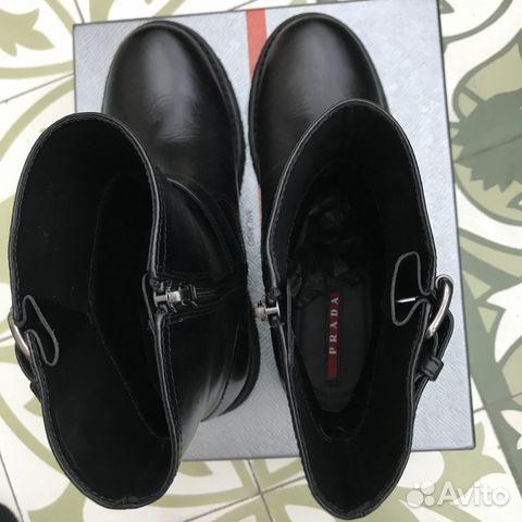 Prada новые оригинальные полусапожки 36р Prada новые оригинальные полусапожки 36р
