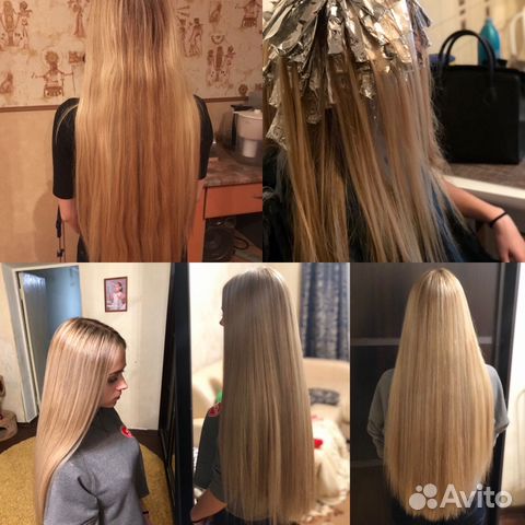 Наращивание волос и Окрашивание Выезд на дом