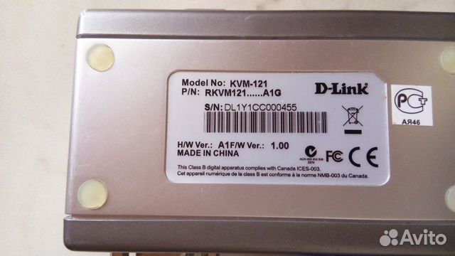 2-портовый переключатель KVM-121