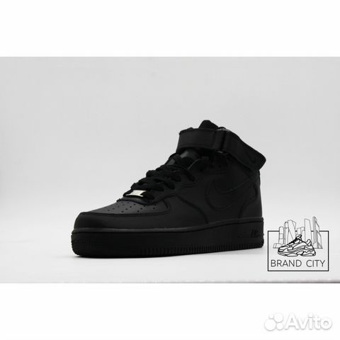 Nike Air Force 1 Mid Black Nike Air Force 1 Mid Black