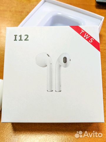 Беспроводные наушники tws i12 (AirPods)