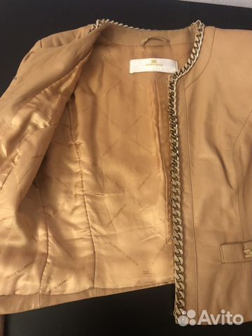 Кожаная куртка Elisabetta Franchi Celin b Кожаная куртка Elisabetta Franchi Celin b