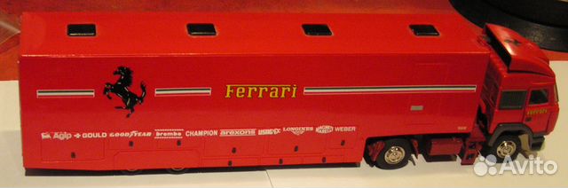 1/43 фура Ferrari тягач Iveco Brumm + Old cars