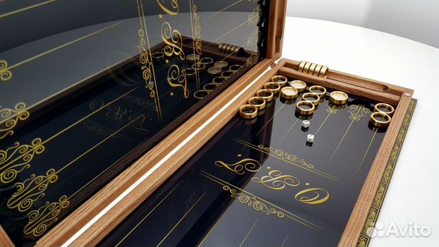 Подарок мужчине, мужу. Нарды хай-тек + дизайн