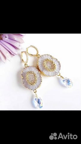 Серьги новые в бархатной коробочке