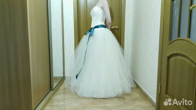 Платье свадебное в стиле принцессы (Р-р 42-44/S)
