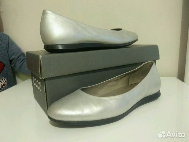 Балетки кожаные ecco