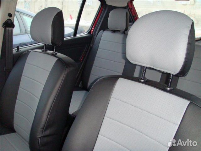 Чехлы Skoda Octavia A5 Шкода Октавия черно-серые Чехлы Skoda Octavia A5 Шкода Октавия черно-серые