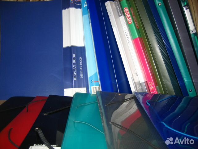 Папки б/у: блокноты, регистраторы, на прижимах, уг