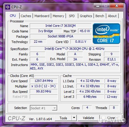 Процессор для ноутбука i7 3630qm