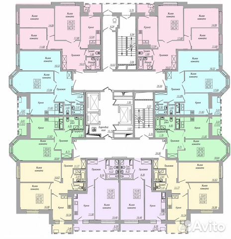 1-к квартира, 50.7 м², 16/22 эт.