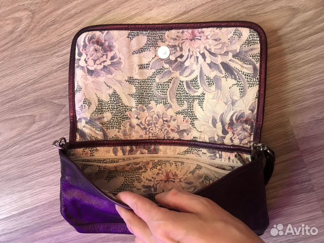 Сумка сиреневая кожаная Longchamp original Сумка сиреневая кожаная Longchamp original