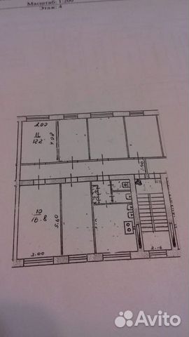 Комната 12.2 м² в 6-к, 4/4 эт.