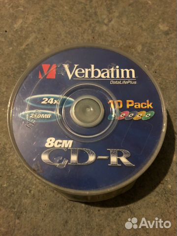 Оптические диски CD-R DVD+R DVD+RW Verbatim
