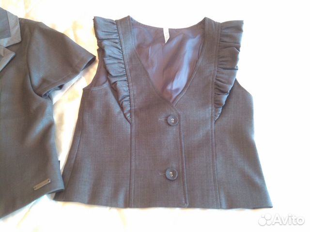 Жакет и жилет для школьной формы, новый Жакет и жилет для школьной формы, новый