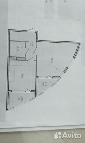 1-к квартира, 37 м², 6/6 эт.