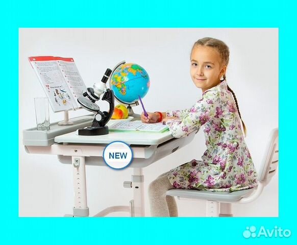 Комплект Растущая Парта А8+Стул+Пэд+Лампа+Коврик Комплект Растущая Парта А8+Стул+Пэд+Лампа+Коврик