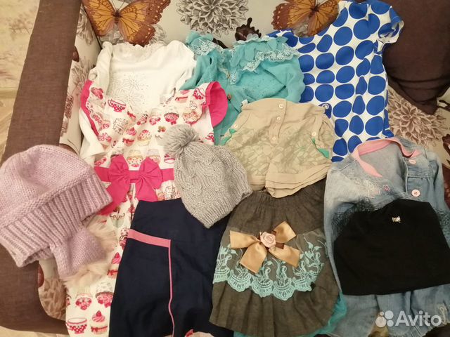 Детские вещи на девочку 5-6 лет пакетом