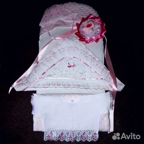 Новый конверт на выписку для девочки