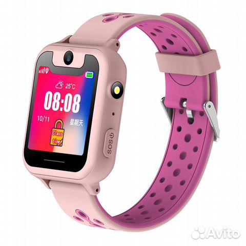 Детские часы с GPS Smart Baby Watch S6 розовые
