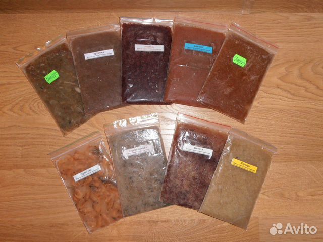 Продажа замороженных кормов для рыбок