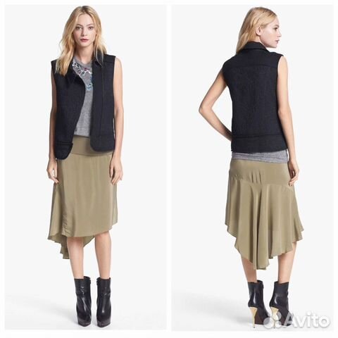 Elisabeth & James юбка миди шелковая новая 44-46 Elisabeth & James юбка миди шелковая новая 44-46