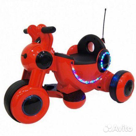 Электромотоцикл RiverToys Мoto HL300, красный