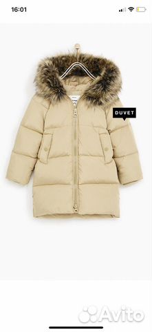 Пуховик Zara новый 134 Пуховик Zara новый 134
