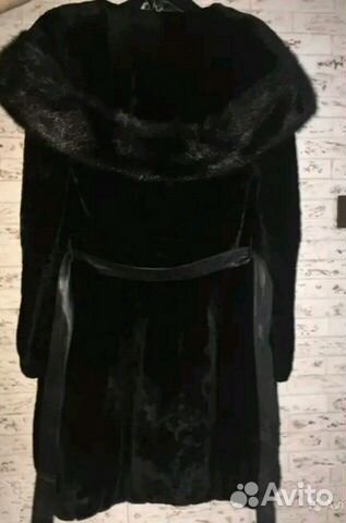 Шуба мутон и норка