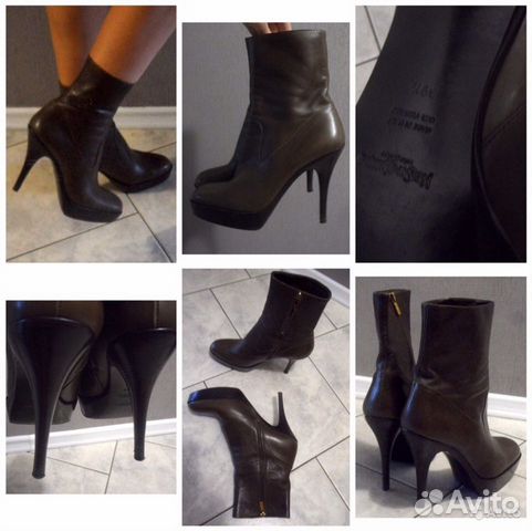 «YSL»Ботильоны, «Zara» Сапоги (евро 40/рус.39)