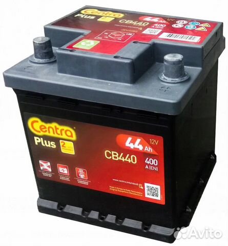 Аккумулятор 44 А/ч Centra Plus
