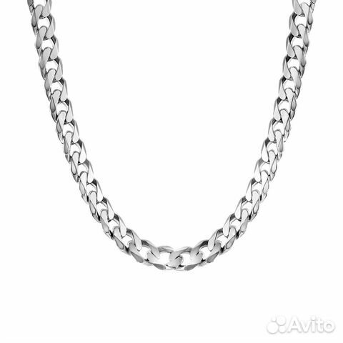 Серебряная цепь родированая, плетение Панцирное, ш Серебряная цепь родированая, плетение Панцирное, ш