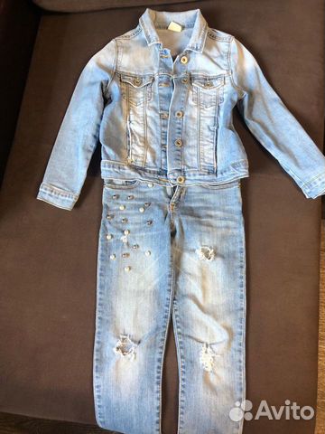 Джинсовый костюм Zara Girls Джинсовый костюм Zara Girls