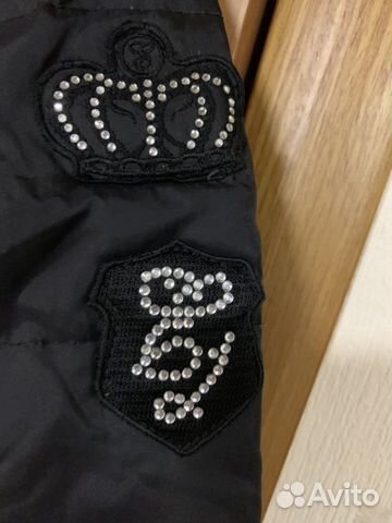 Пуховик новый стразы натуральный Пуховик новый стразы натуральный