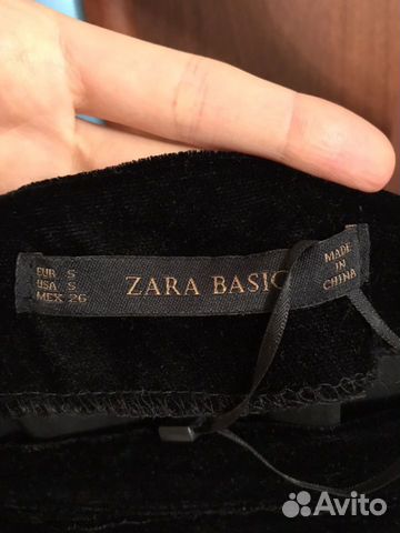 Платье бархатное Zara S