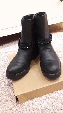 Женские демисезонные полусапоги (кожаные, 40 р.)