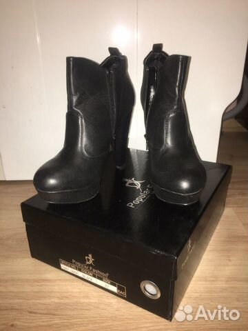 Ботильоны черные 38 размер