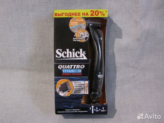 Станок Schick Quattro Titanium Precision Станок Schick Quattro Titanium Precision