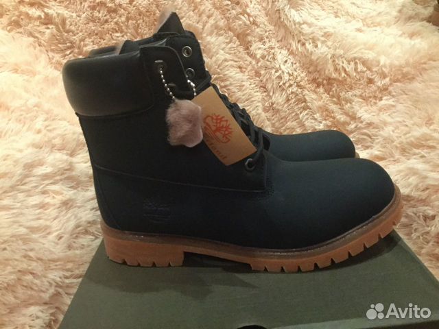 Новые зимние ботинки Timberland нат нубук с мехом