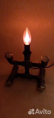 Лампа в стиле loft