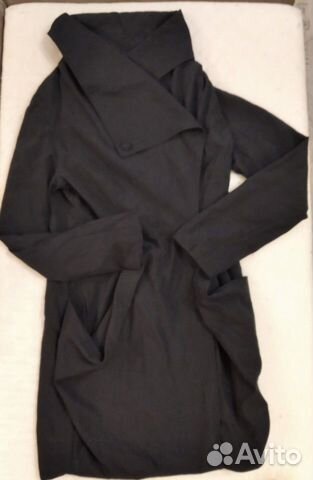Черный плащ лёгкий б/у мало Черный плащ лёгкий б/у мало