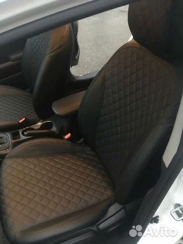 Чехлы Ромб черный модельные на Авто