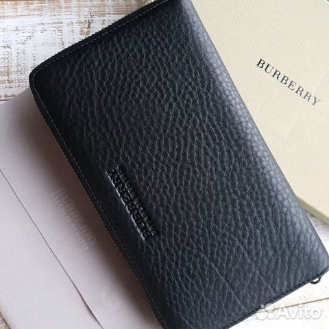 Новый мужской портмоне клатч кожа Burberry Новый мужской портмоне клатч кожа Burberry